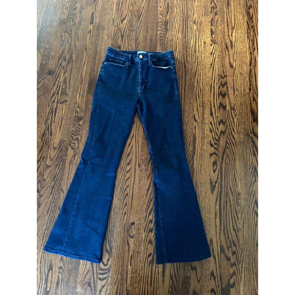 Women's FRAME Blue Le One Flare Jeans Size 2